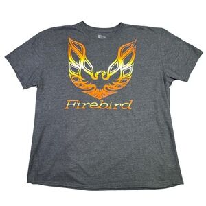 GM Official Licensed Product Firebird Retro Vintage Men's T Shirt Dark Gray 3XL